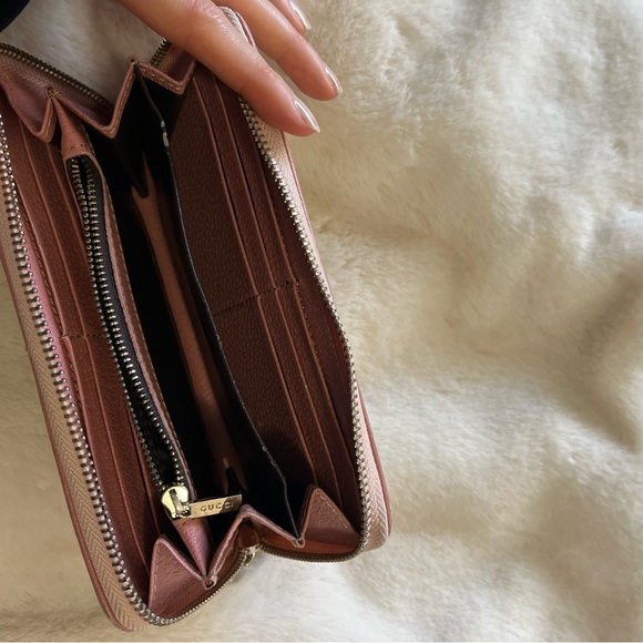 Gucci Beige and pink wallet - Picture 6 of 8
